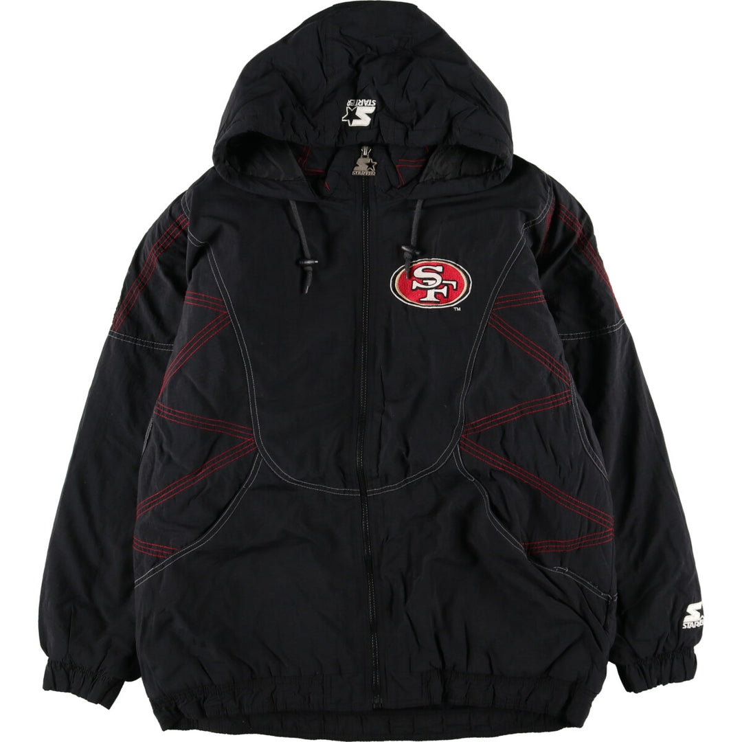 90'S Starter NFL SAN FRANCISCO 49ERS San Francisco 49ers padded hoodie, men's XL /evb003065