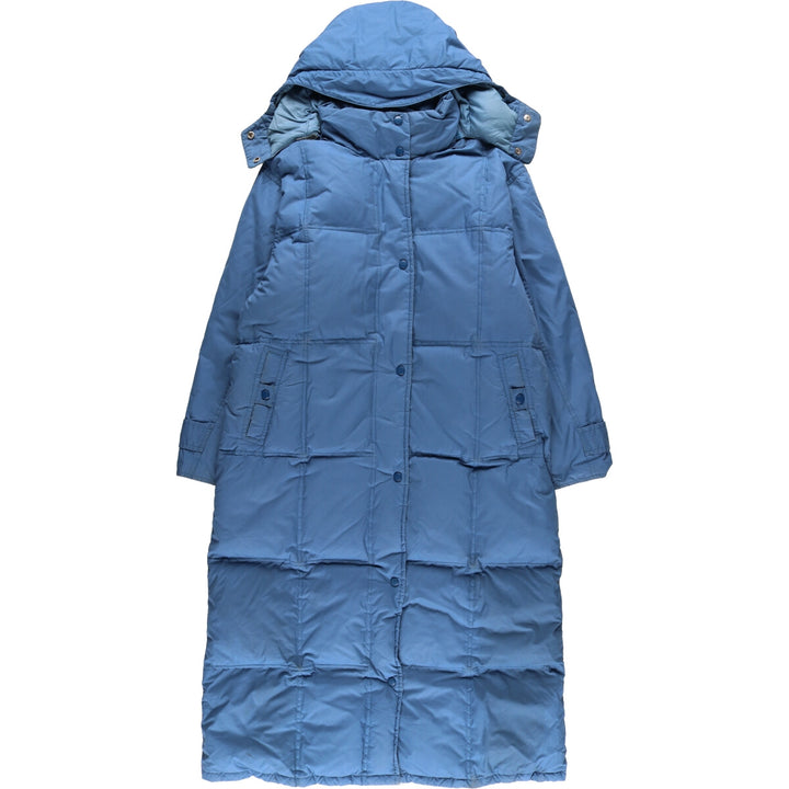 90'S Eddie Bauer Goose Down Coat, Women's, Size L, Vintage polyester Blue type light blue Vintage Second Hand