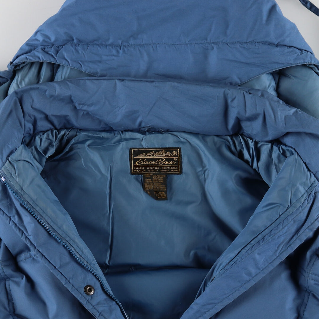 90'S Eddie Bauer Goose Down Coat, Women's, Size L, Vintage polyester Blue type light blue Vintage Second Hand