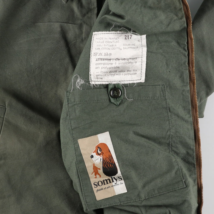 60s-70'S somlys hunting jacket made in France men's M vintage /evb003137