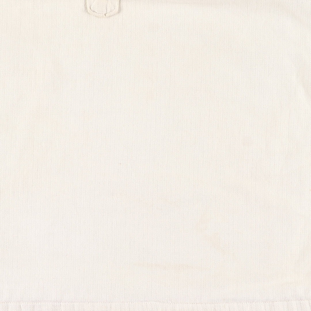 1940'S HALLES VILLETTE Butcher Smock Herringbone Euro Work Jacket Men's L Vintage /evb003144