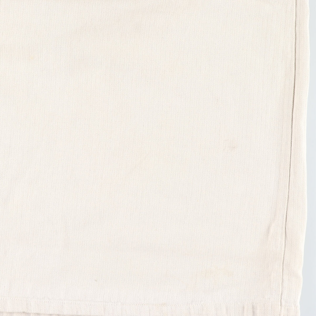 1940'S HALLES VILLETTE Butcher Smock Herringbone Euro Work Jacket Men's L Vintage /evb003144