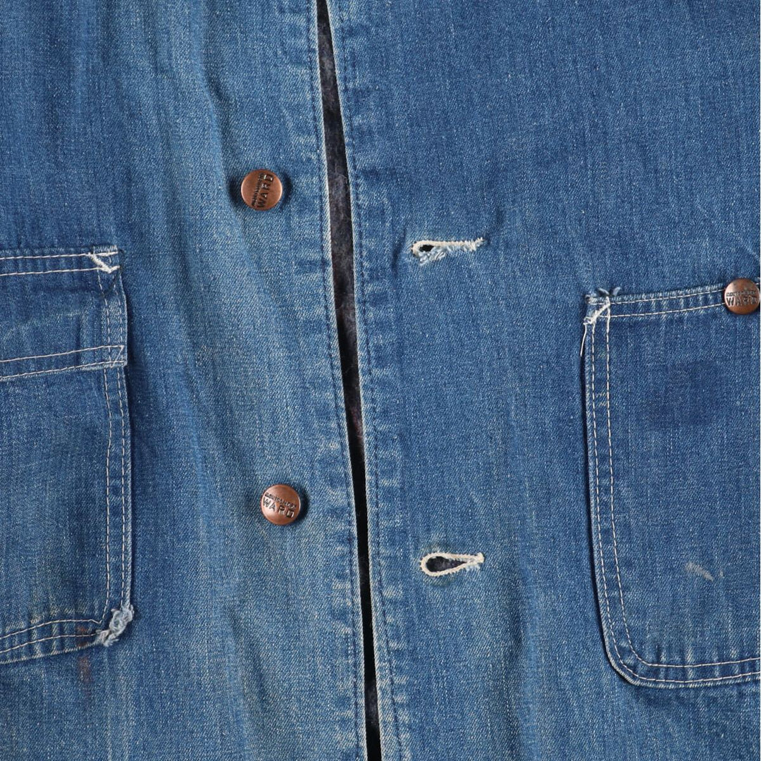 70'S Montgomery Ward Denim Coveralls Men's M Vintage /evb003180