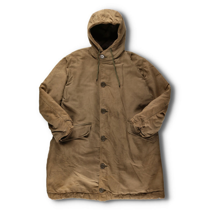 1940'S US Military N-2 USNAVY Deck Coat with Back Stencil Made in USA Men's L Vintage /evb003232