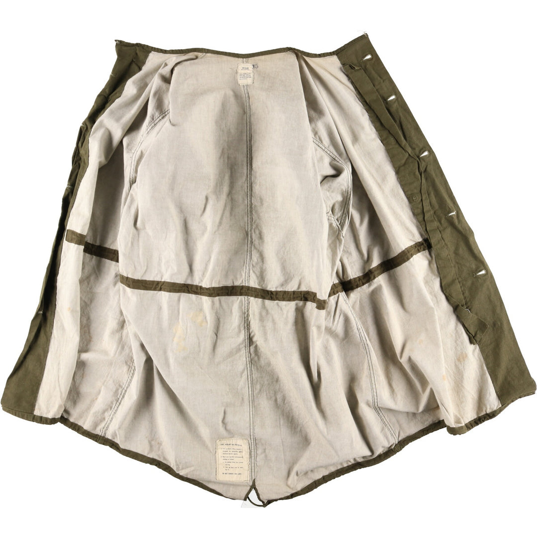 1960'S US Army genuine gas protective coat, military overcoat, made in USA, MEDIUM, men's L, vintage /evb003275