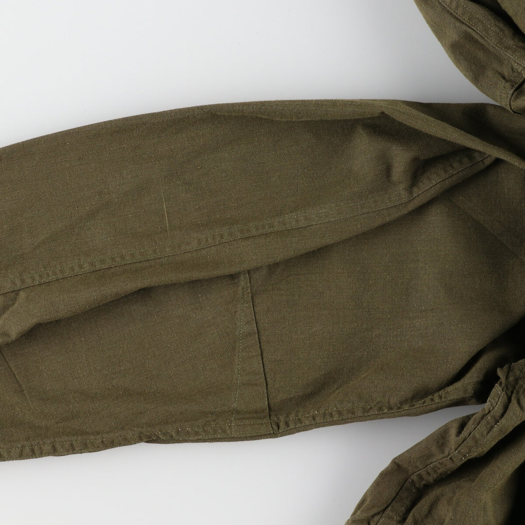 1960'S US Army genuine gas protective coat, military overcoat, made in USA, MEDIUM, men's L, vintage /evb003275