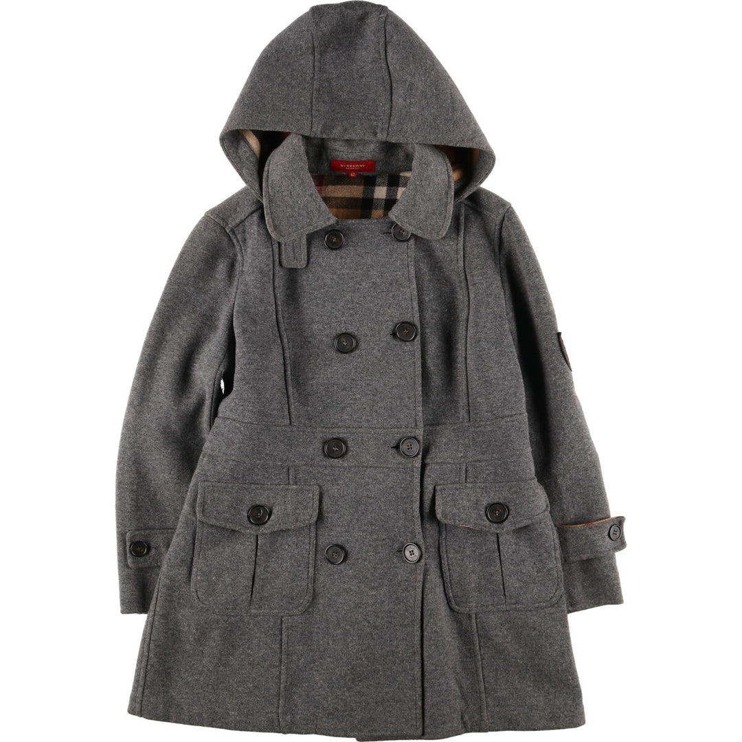 Burberry's wool hooded coat made in Spain, women's size S /evb003329