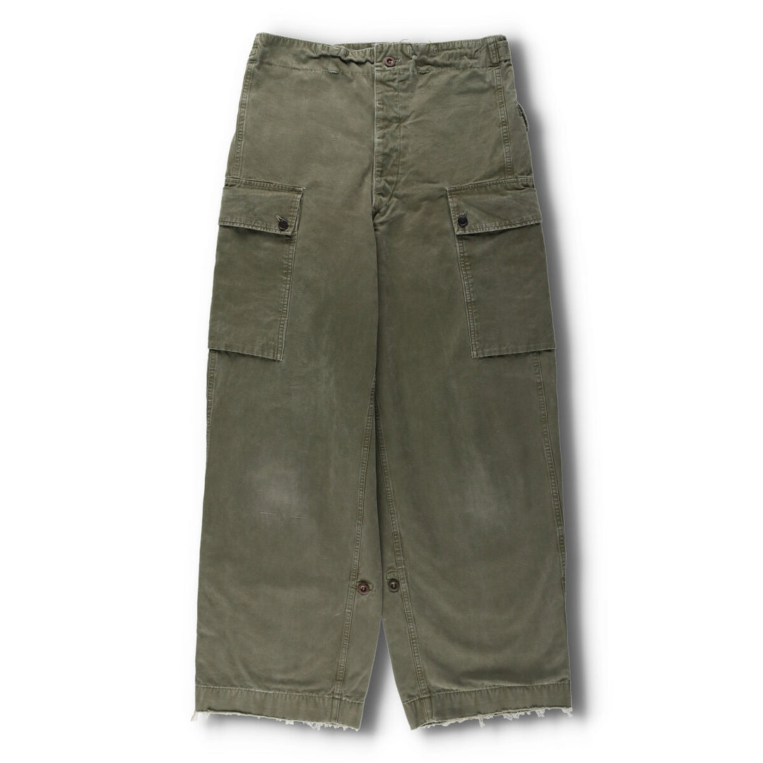 50'S Dutch military genuine double-face military cargo pants 78x80 men's w33 vintage /evb003337
