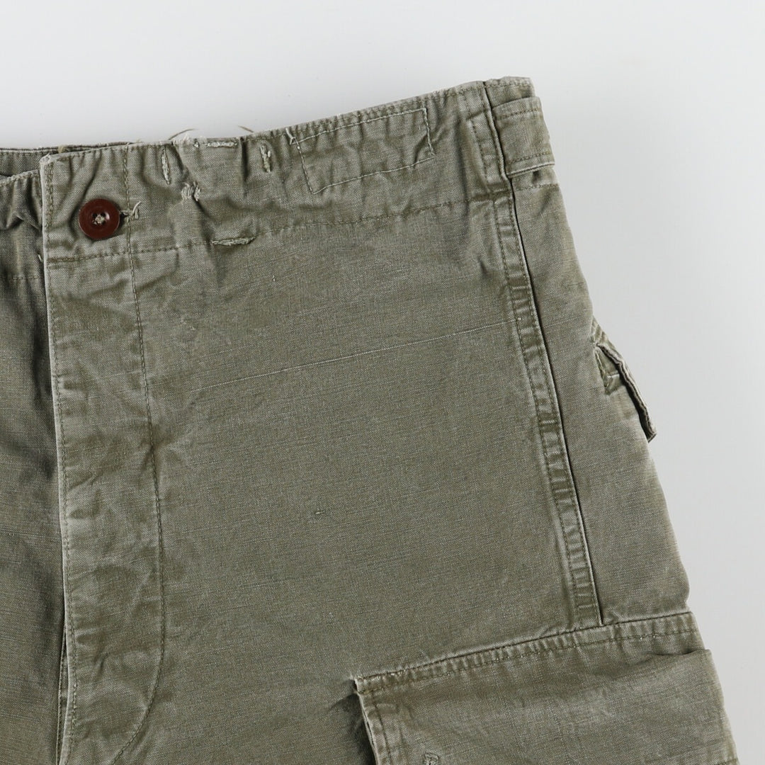 50'S Dutch military genuine double-face military cargo pants 78x80 men's w33 vintage /evb003337