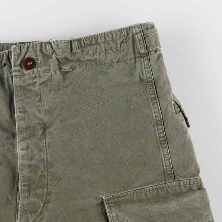 50'S Dutch military genuine double-face military cargo pants 78x80 men's w33 vintage /evb003337