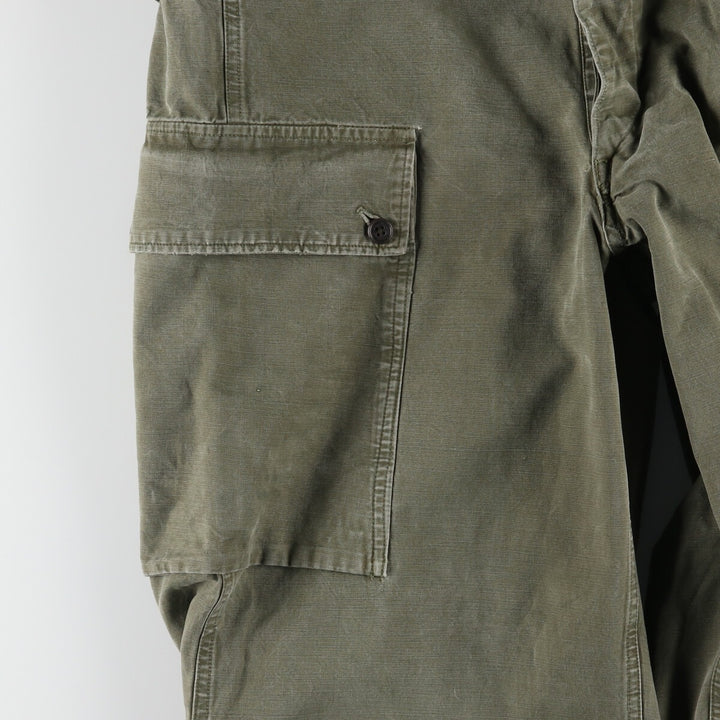 50'S Dutch military genuine double-face military cargo pants 78x80 men's w33 vintage /evb003337