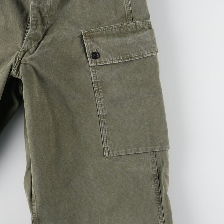 50'S Dutch military genuine double-face military cargo pants 78x80 men's w33 vintage /evb003337