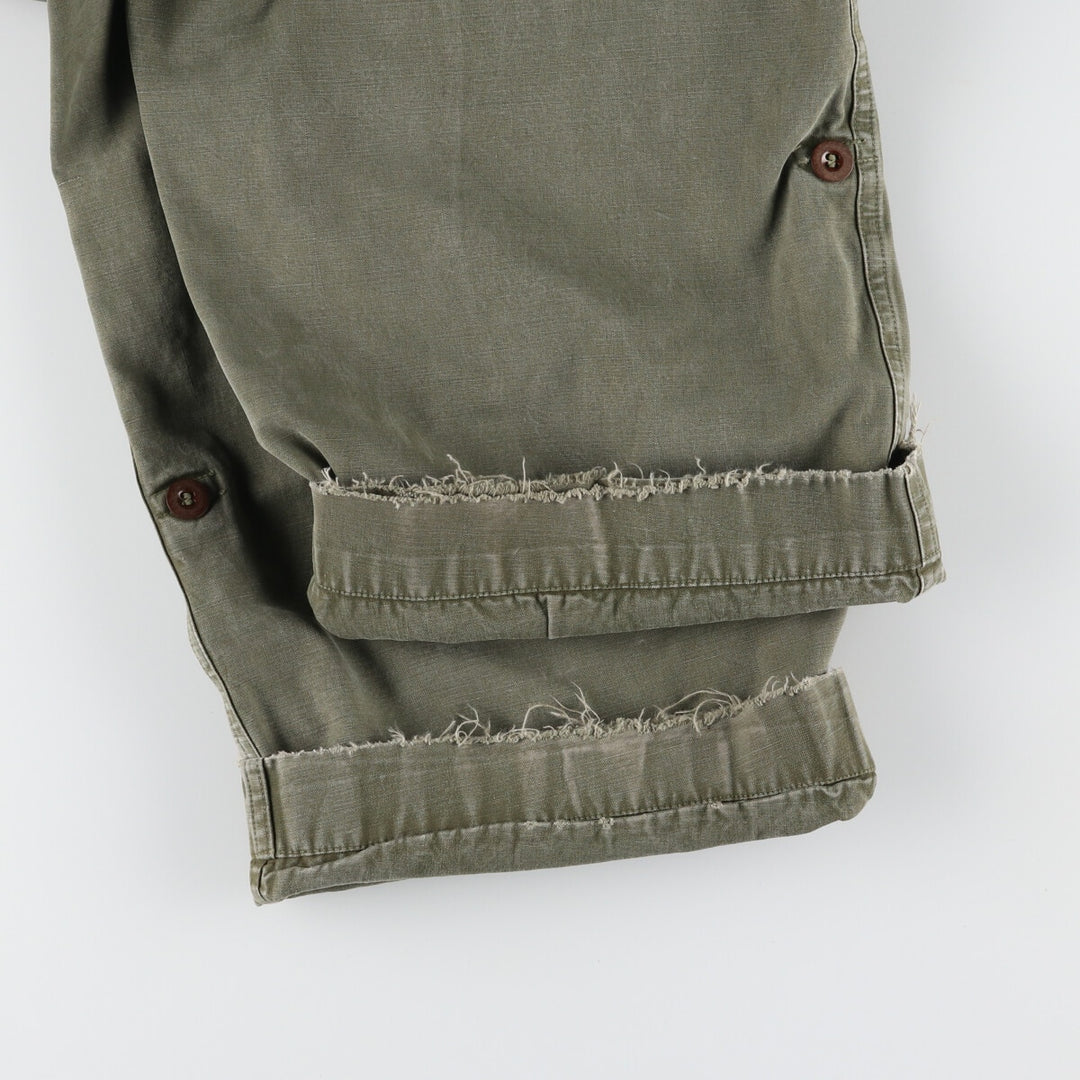 50'S Dutch military genuine double-face military cargo pants 78x80 men's w33 vintage /evb003337
