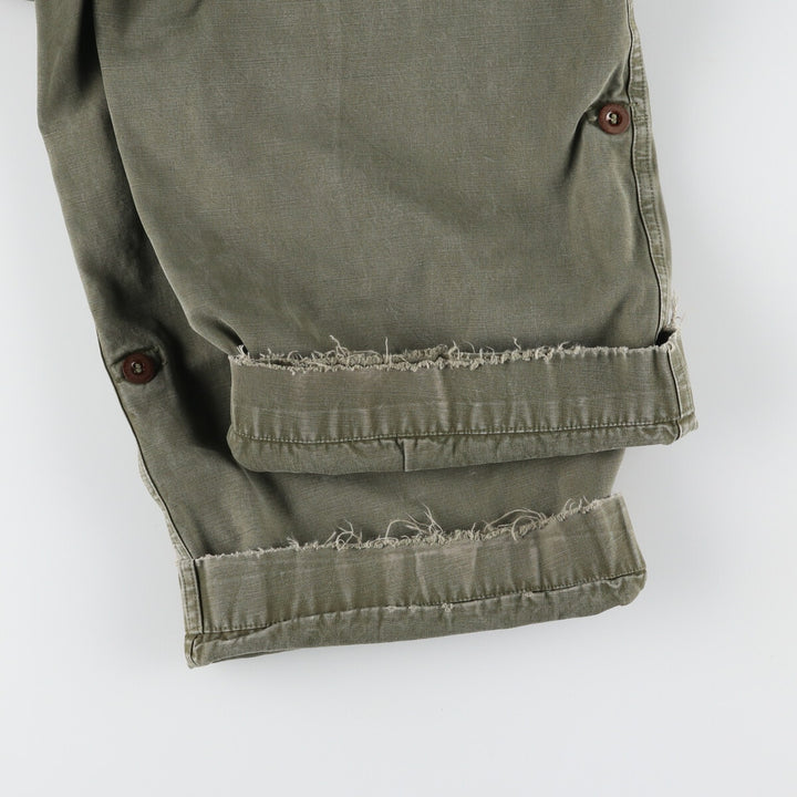 50'S Dutch military genuine double-face military cargo pants 78x80 men's w33 vintage /evb003337