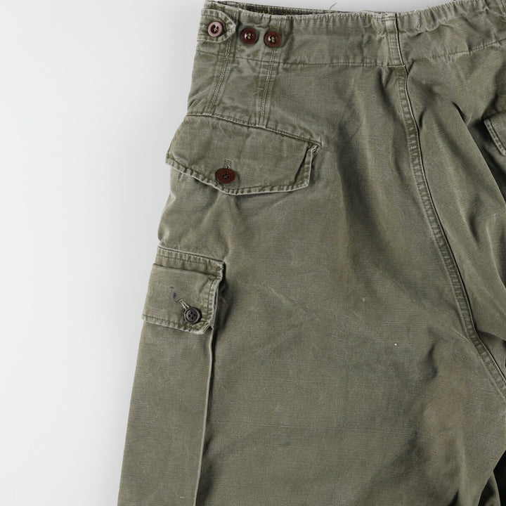 50'S Dutch military genuine double-face military cargo pants 78x80 men's w33 vintage /evb003337
