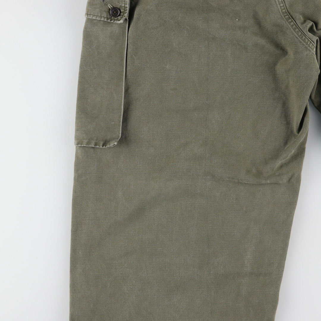 50'S Dutch military genuine double-face military cargo pants 78x80 men's w33 vintage /evb003337