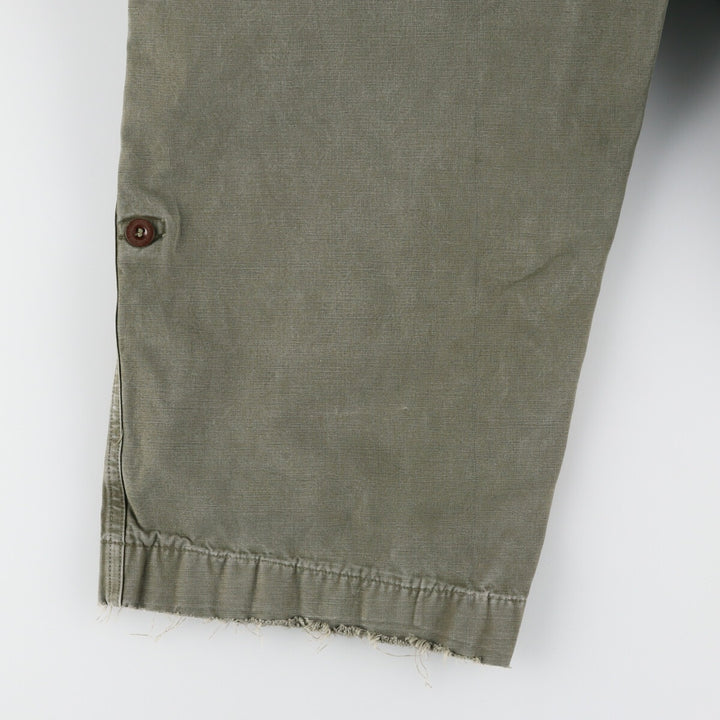 50'S Dutch military genuine double-face military cargo pants 78x80 men's w33 vintage /evb003337