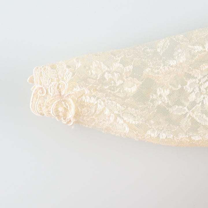 70'S JESSICA McCLINTOCK Wedding All-Lace Long Sleeve Mermaid Dress Made in USA Women's L Vintage /evb003343