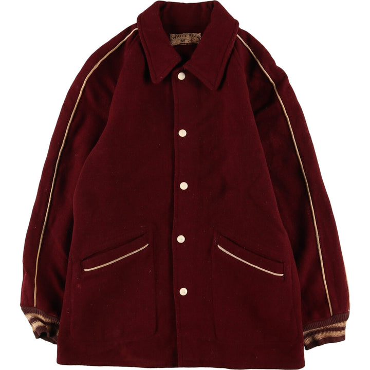 50'S WHITE BEAR Wool Stadium Jacket Award Jacket Varsity Jacket Men's S Vintage /evb003345