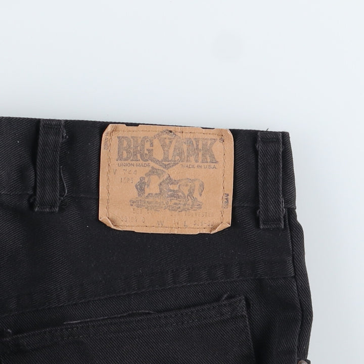 80'S BIG YANK Black Denim Pants Made in USA Men's w34 Vintage /evb003394