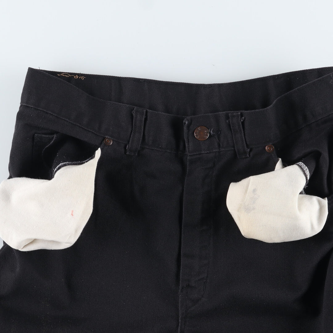 80'S BIG YANK Black Denim Pants Made in USA Men's w34 Vintage /evb003394