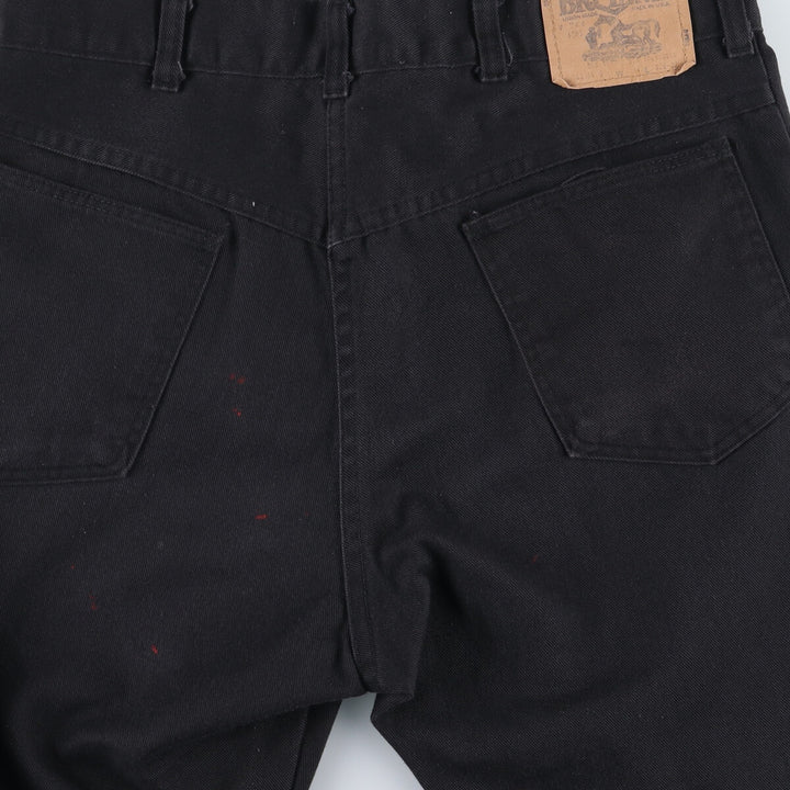 80'S BIG YANK Black Denim Pants Made in USA Men's w34 Vintage /evb003394