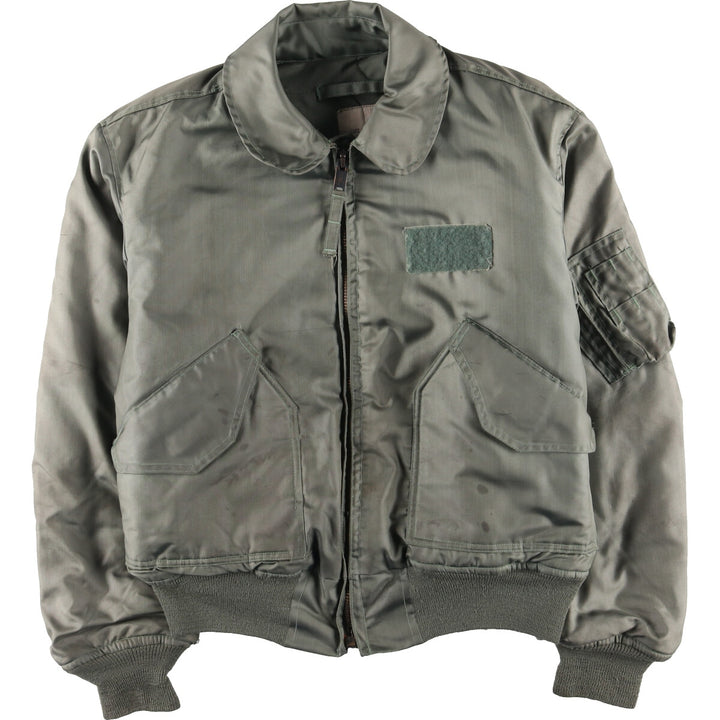 1989 delivery, genuine US military CWU-45/P military flight jacket, made in USA, LARGE (42-44), men's L, vintage /evb003416
