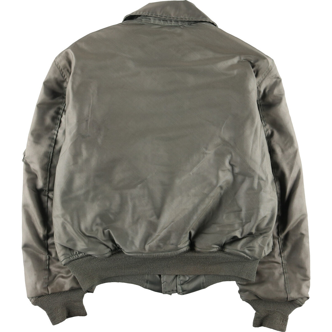 1989 delivery, genuine US military CWU-45/P military flight jacket, made in USA, LARGE (42-44), men's L, vintage /evb003416