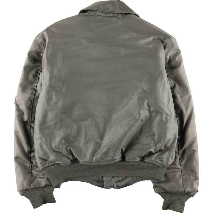 1989 delivery, genuine US military CWU-45/P military flight jacket, made in USA, LARGE (42-44), men's L, vintage /evb003416