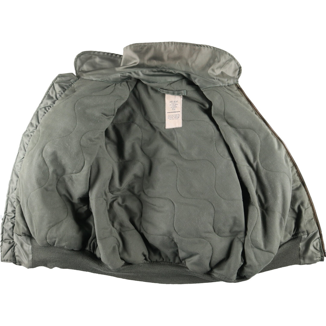 1989 delivery, genuine US military CWU-45/P military flight jacket, made in USA, LARGE (42-44), men's L, vintage /evb003416