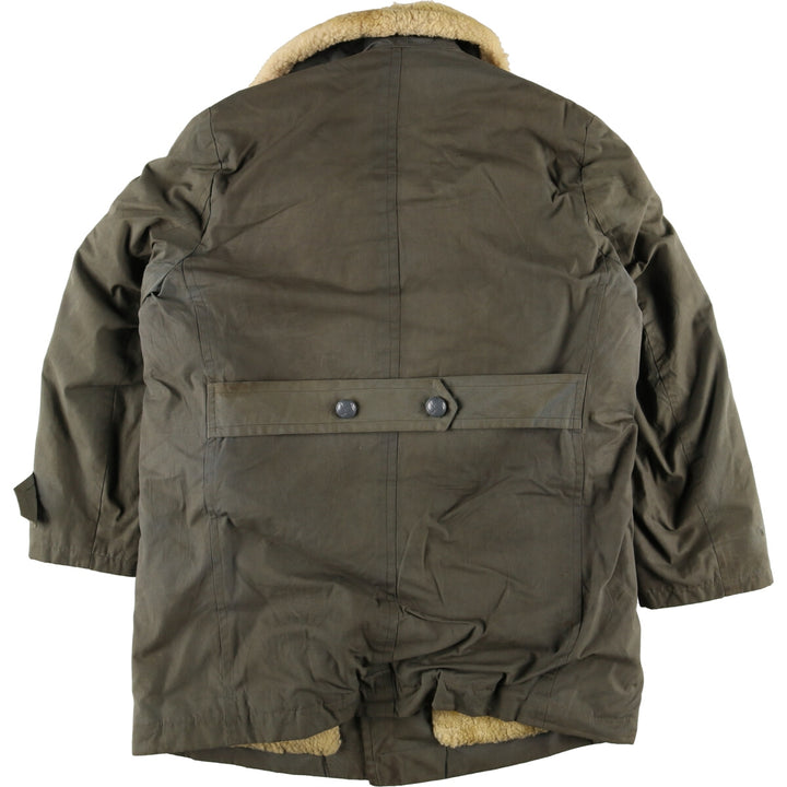 ~70'S UNKNOWN Lunch Coat Boa Jacket Men's L Vintage /evb003421