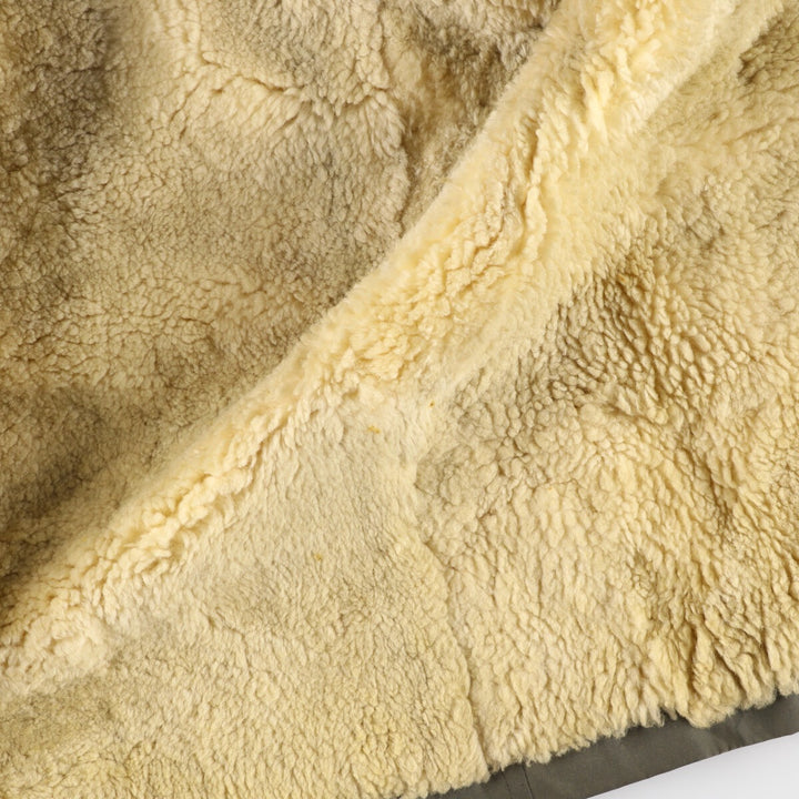 ~70'S UNKNOWN Lunch Coat Boa Jacket Men's L Vintage /evb003421