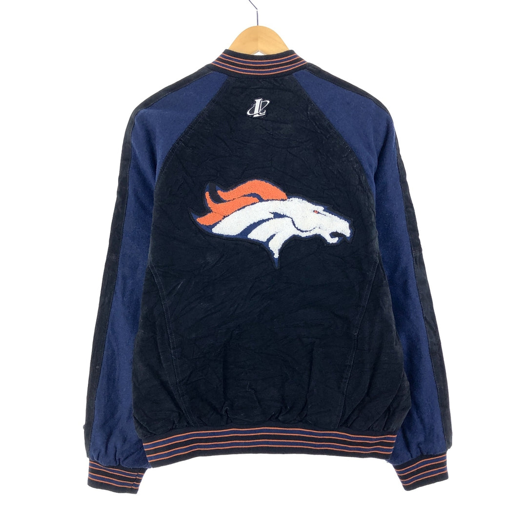 90'S LOGO ATHLETIC NFL Denver Broncos Varsity Jacket Award Jacket Men's M /evb003448
