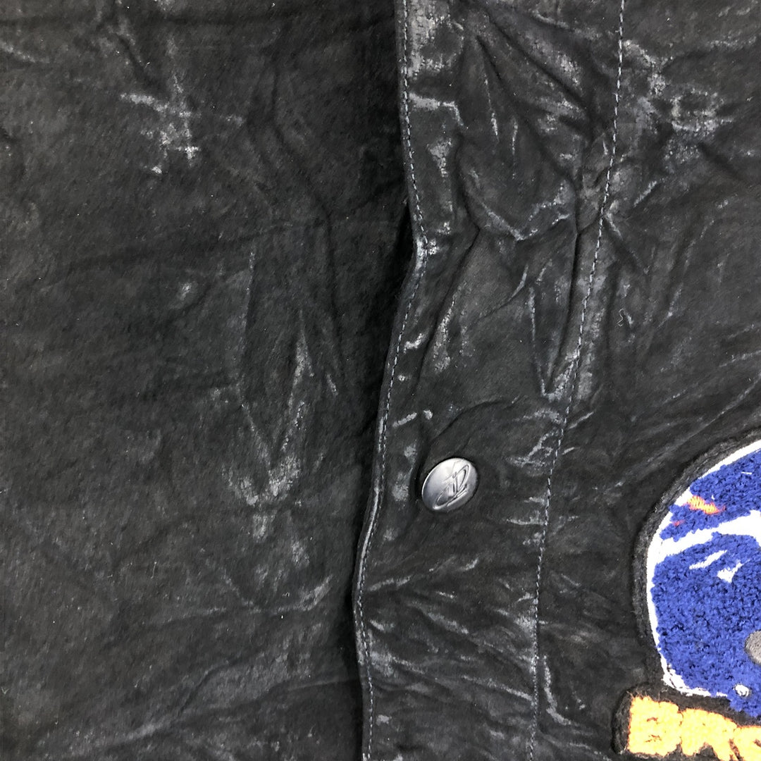 90'S LOGO ATHLETIC NFL Denver Broncos Varsity Jacket Award Jacket Men's M /evb003448