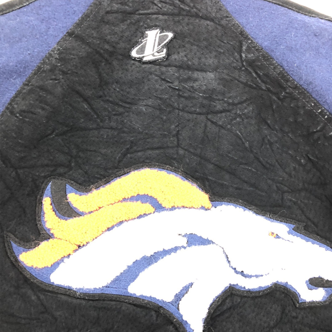 90'S LOGO ATHLETIC NFL Denver Broncos Varsity Jacket Award Jacket Men's M /evb003448