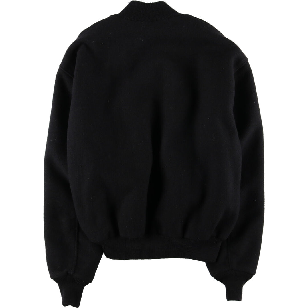 90'S DeLONG NHL MINNESOTA MOOSE Wool Leather Sleeve Stadium Jacket Award Jacket Varsity Jacket Men's L /evb003469