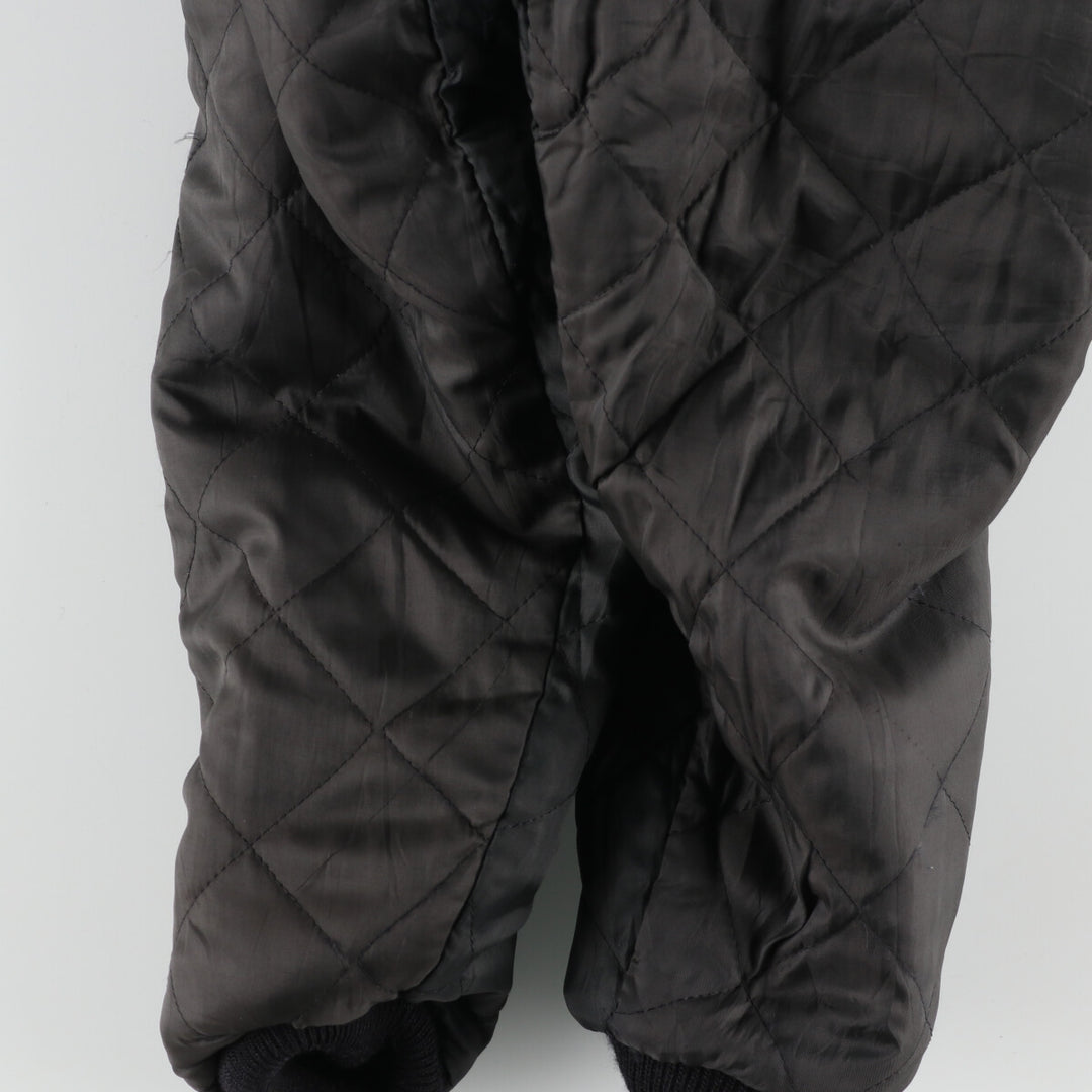 90'S DeLONG NHL MINNESOTA MOOSE Wool Leather Sleeve Stadium Jacket Award Jacket Varsity Jacket Men's L /evb003469