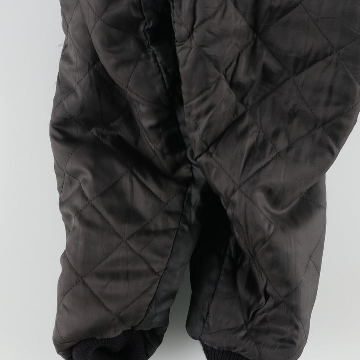 90'S DeLONG NHL MINNESOTA MOOSE Wool Leather Sleeve Stadium Jacket Award Jacket Varsity Jacket Men's L /evb003469