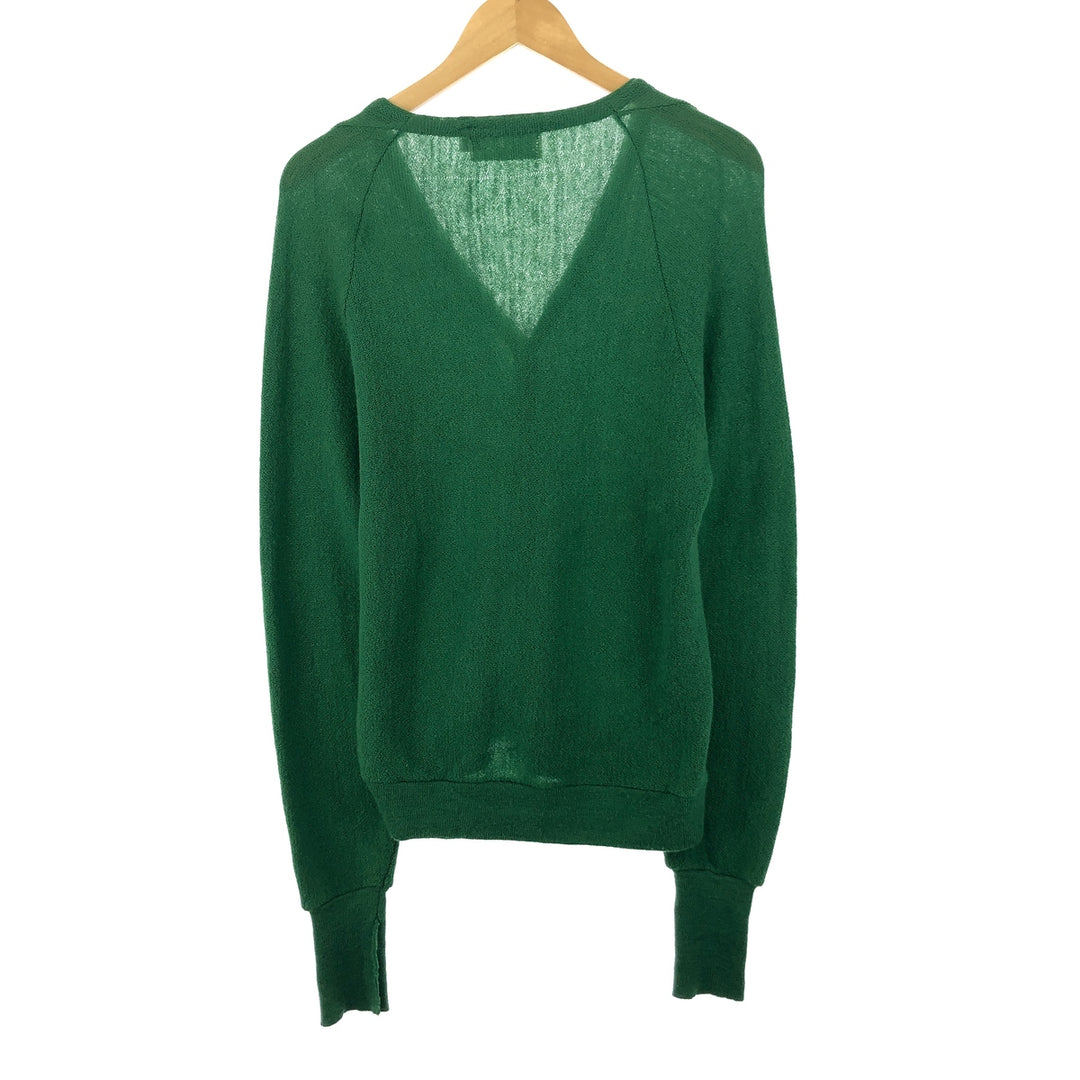 60s-70'S DAVID FRANK knit cardigan, men's L, vintage /evb003485