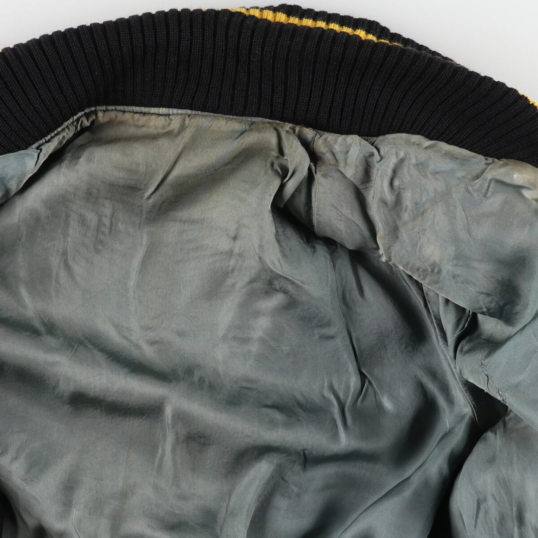 Leather sleeve wool varsity jacket award jacket varsity jacket men's L /evb003511