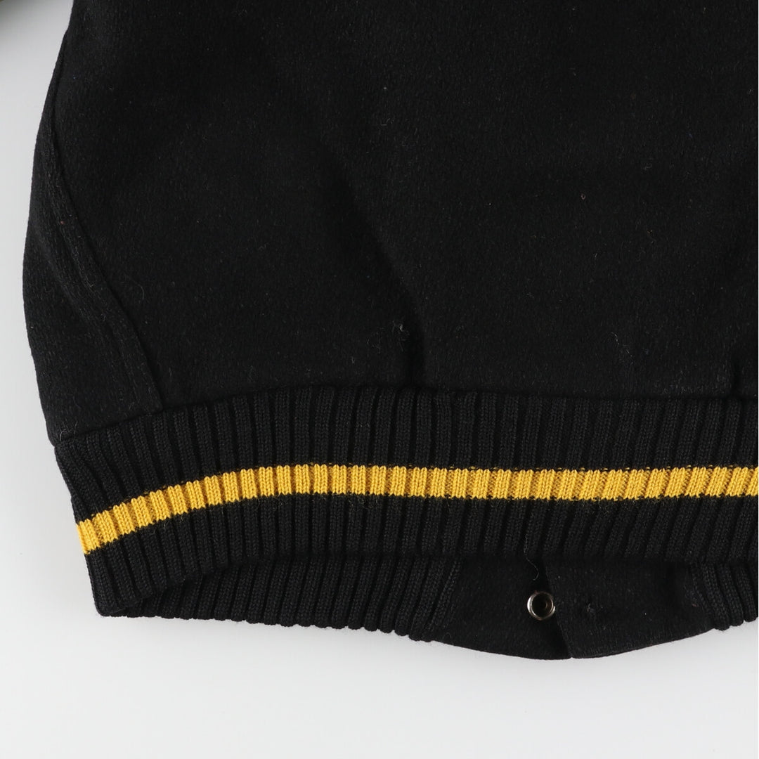 Leather sleeve wool varsity jacket award jacket varsity jacket men's L /evb003511