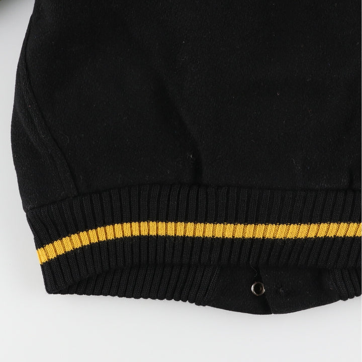 Leather sleeve wool varsity jacket award jacket varsity jacket men's L /evb003511