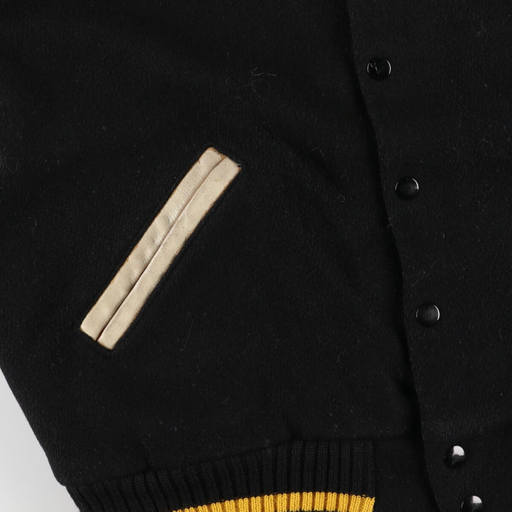 Leather sleeve wool varsity jacket award jacket varsity jacket men's L /evb003511