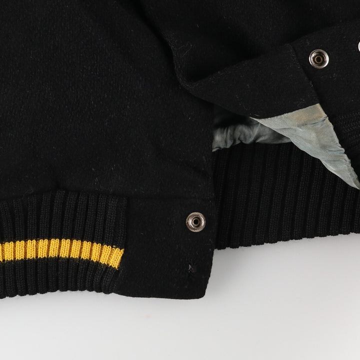 Leather sleeve wool varsity jacket award jacket varsity jacket men's L /evb003511