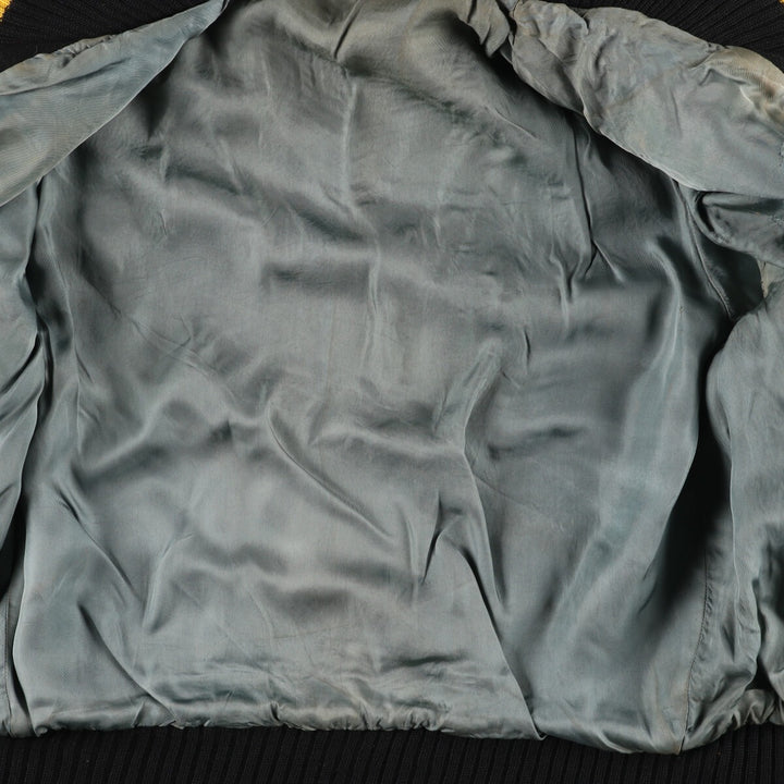 Leather sleeve wool varsity jacket award jacket varsity jacket men's L /evb003511