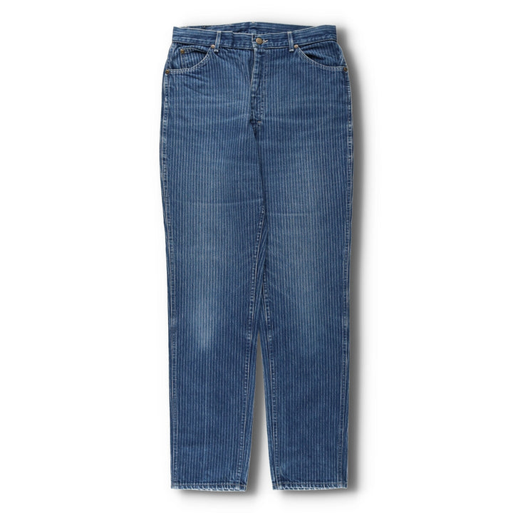 70'S Lee Riders Stripe Pattern Denim Pants Made in USA Women's XL (w31) Vintage /evb003550