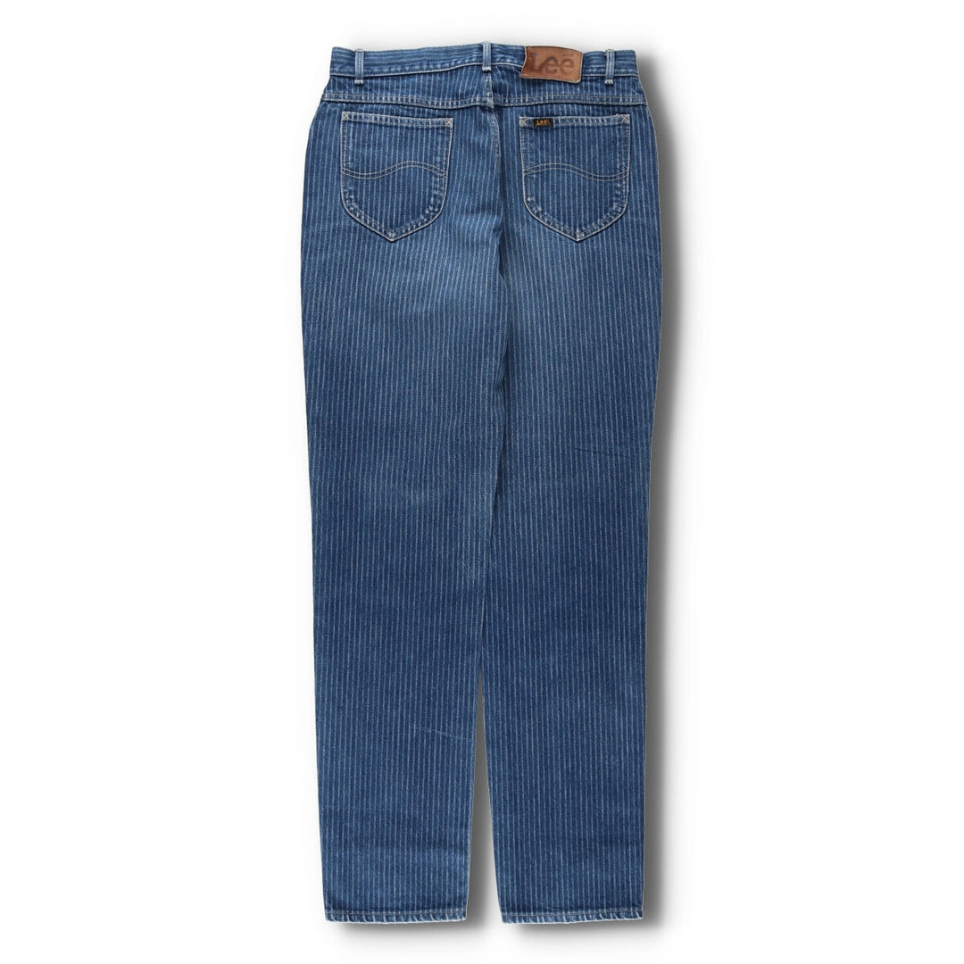 70'S Lee Riders Stripe Pattern Denim Pants Made in USA Women's XL (w31) Vintage /evb003550