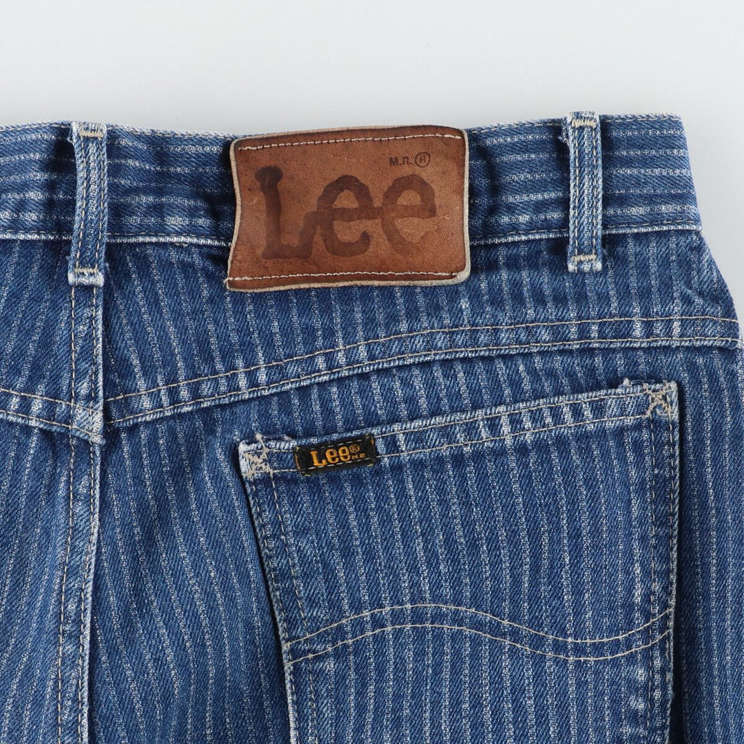 70'S Lee Riders Stripe Pattern Denim Pants Made in USA Women's XL (w31) Vintage /evb003550