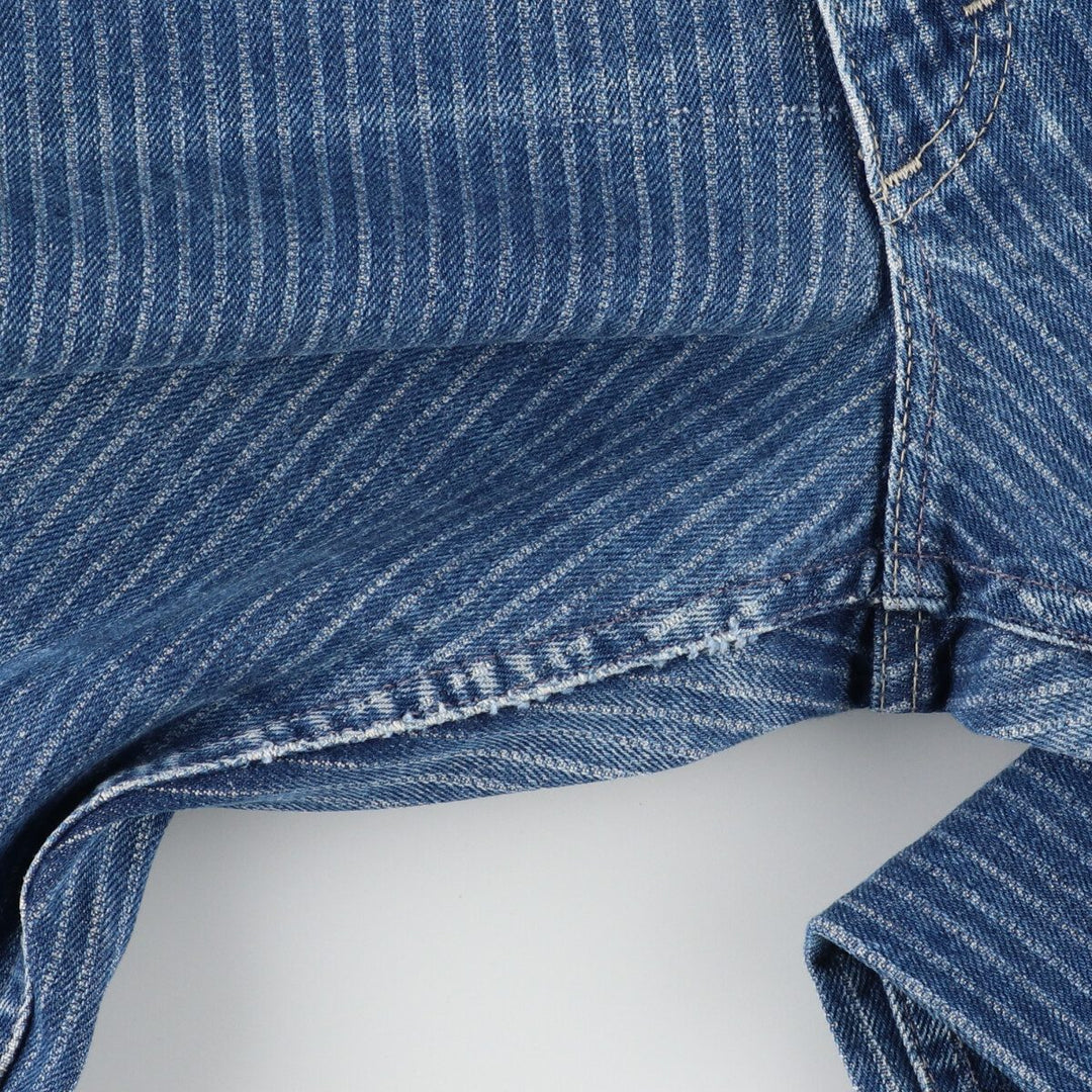 70'S Lee Riders Stripe Pattern Denim Pants Made in USA Women's XL (w31) Vintage /evb003550