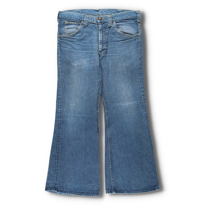 70'S Lee Leens Bootcut Denim Pants Made in USA Men's W34 Vintage /evb003551